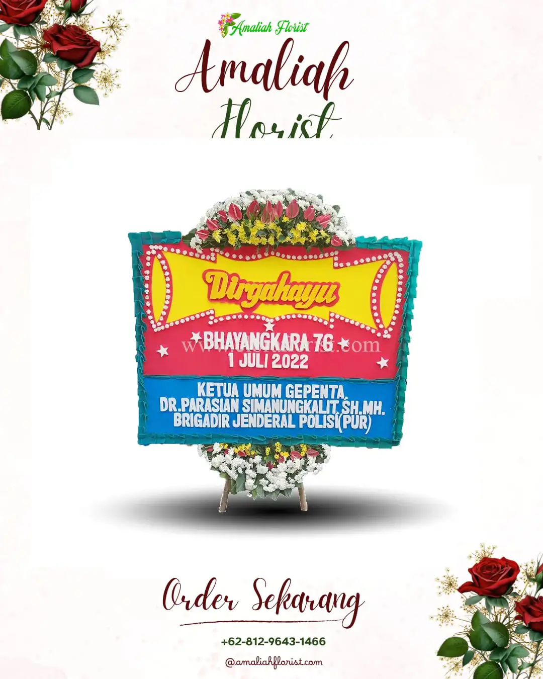 Papan Bunga HUT Ulang Tahun Mempawah Timur